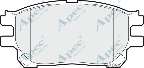 APEC BRAKING Комплект тормозных колодок, дисковый тормоз PAD1445